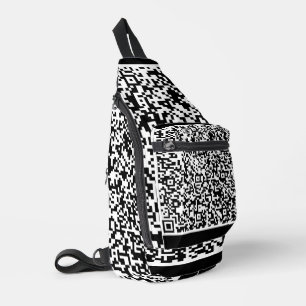 Your QR Code Scan Info Custom Color Sling Bag