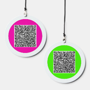 Your QR Code Scan Info Custom Colors Funny Design Wind Chime