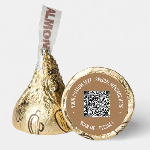 Your QR Code Scan Info Custom Text and Colors  Hersheys Kisses