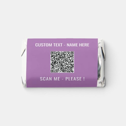 Your QR Code Scan Info Custom Text and Colors Hersheys Miniatures