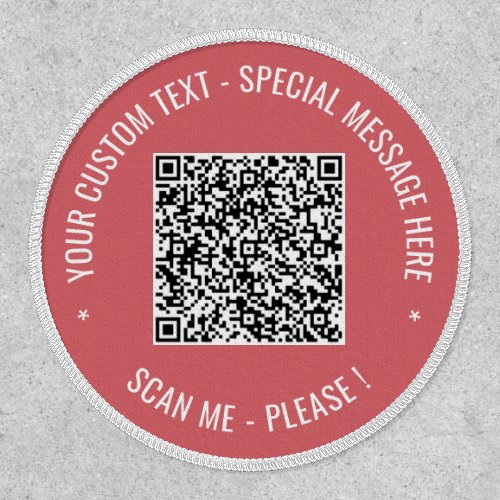 Your QR Code Scan Info Custom Text and Colors Patch