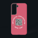 Your QR Code Scan Info Custom Text and Colors Samsung Galaxy S22 Case<br><div class="desc">Custom Colors and Font - Your Special QR Code Info and Custom Text Personalized Modern Gift - Add Your QR Code - Image or Logo - photo / Text - Name or other info / message - Resize and Move or Remove / Add Elements - Image / Text with Customization...</div>