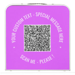 Your QR Code Scan Info Custom Text Beer Pong Table