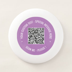 Your QR Code Scan Info Custom Text Colors Frisbee