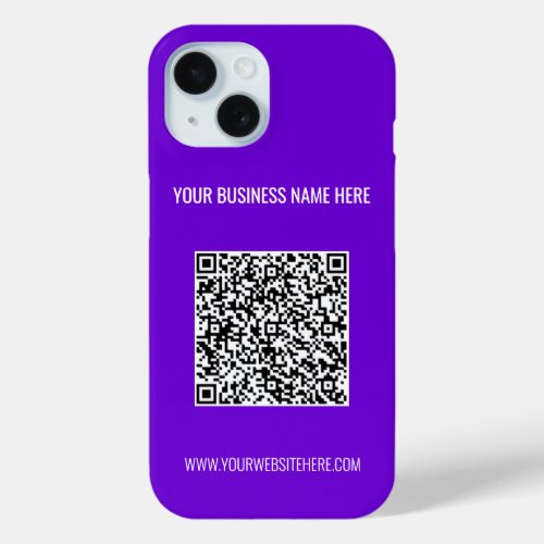 Your QR Code Scan Info Custom Text iPhone Case