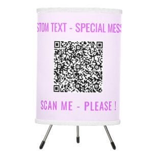 Your QR Code Scan Info Custom Text Lamp