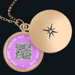 Your QR Code Scan Info Custom Text Name Necklace<br><div class="desc">Custom Colors and Font - Your QR Code Scan Info and Custom Text / Name / Special Massage Necklaces / Gift - Add Your QR Code - Image or Photo / Name - Message or Custom Text - Resize and Move or Remove / Add Elements - Image / Text with...</div>