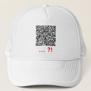 Your QR Code Scan Info Fun Personalize Trucker Hat