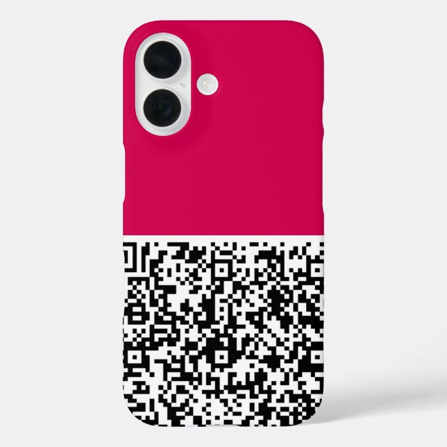 Your QR Code Scan Info iPhone Case Choose Color (Back)