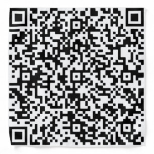 Your QR Code Scan Info Modern Promotional Bandana