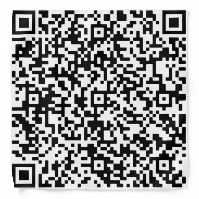 Your QR Code Scan Info Modern Promotional Bandana (Front)