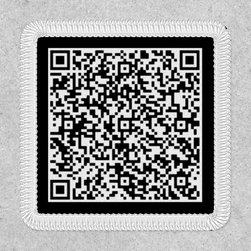 Your QR Code Scan Info Patch Business Promotional