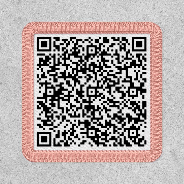 Your QR Code Scan Info Patch - Personalized (Front)
