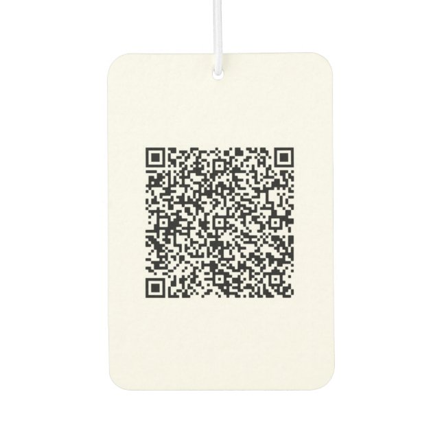 Your QR Code Scan Info Personalized Air Freshener (Front)