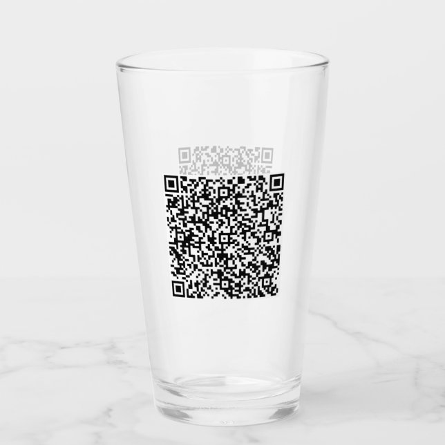 Your QR Code Scan Info Personalized Glass Gift (Front)