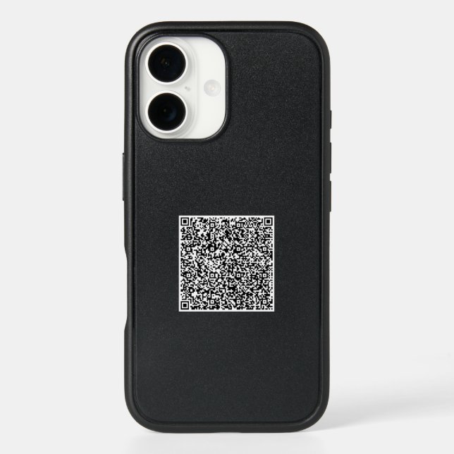 Your QR Code Scan Info Personalized iPhone Case (Back)