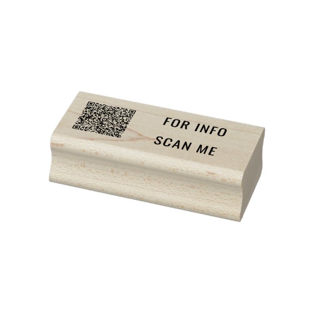 Your QR Code Scan Info Personalized Modern Stamp (Stamp)