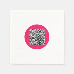 Your QR Code Scan Info Personalized Party Napkins