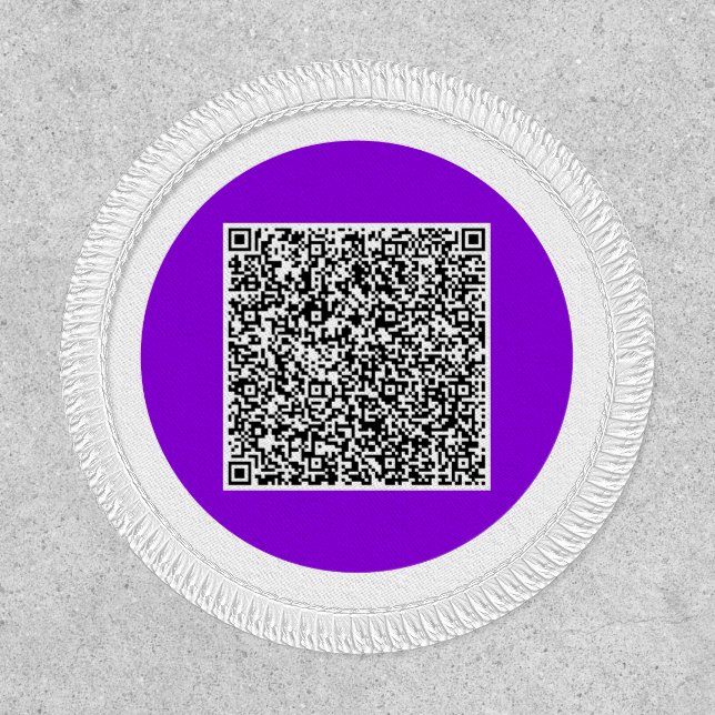 Your QR Code Scan Info Personalized Patch (Front)