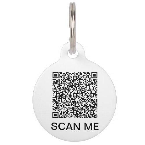 Your QR Code Scan Info Personalized Pet ID Tag