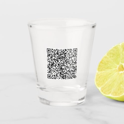 Your QR Code Scan Info Personalized Shot Glass