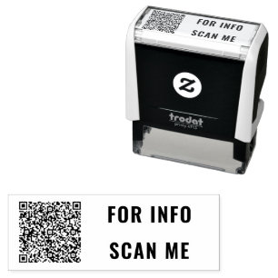 Your QR Code Scan Info Personalized Stamp Example