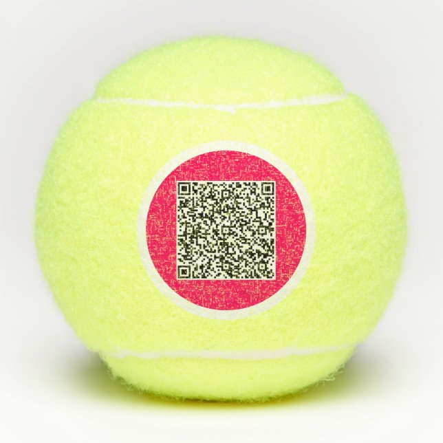 Your QR Code Scan Info Personalized Tennis Balls (Front)