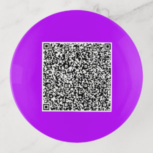 Your QR Code Scan Info Personalized Trinket Tray