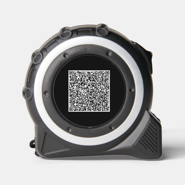 Your QR Code Scan Info Tape Measure Custom Color | Zazzle