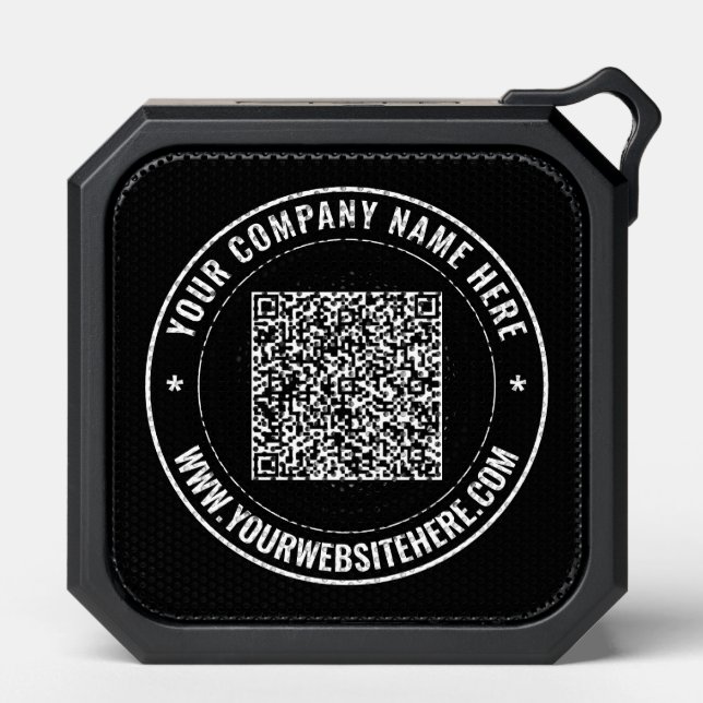 Your QR Code Scan Info Text Bluetooth Speaker (Front)