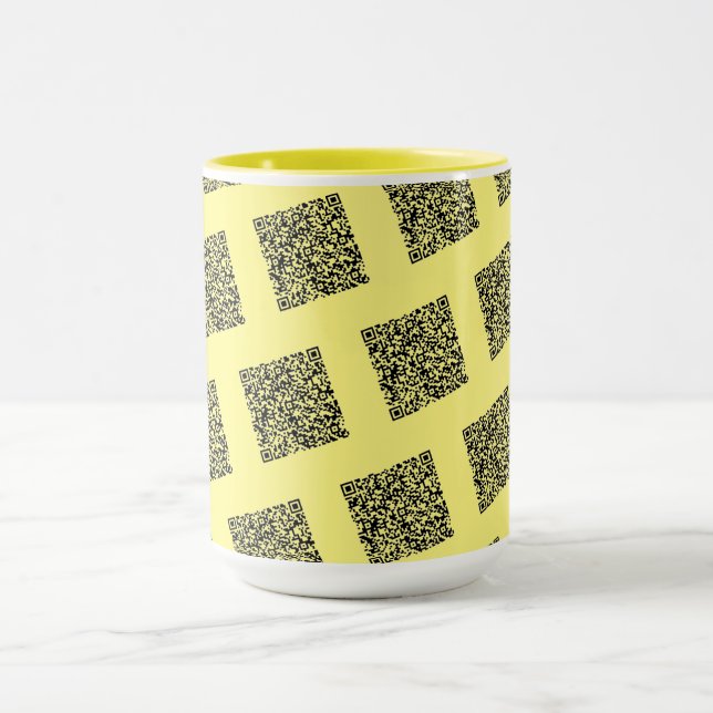 Your QR Code Scan Info Your Funny Coffee Mug Gift (Center)