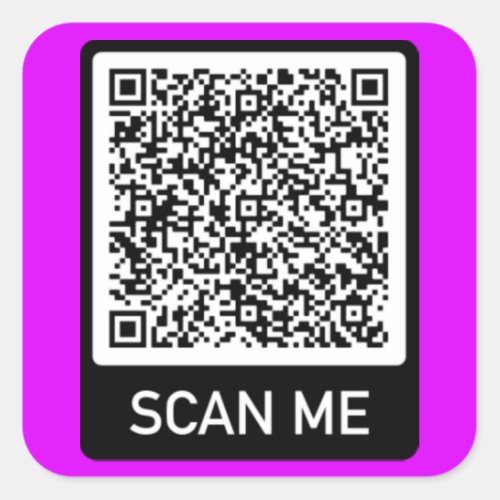 Your QR Code _ Scan Me Personalized Modern Sticker