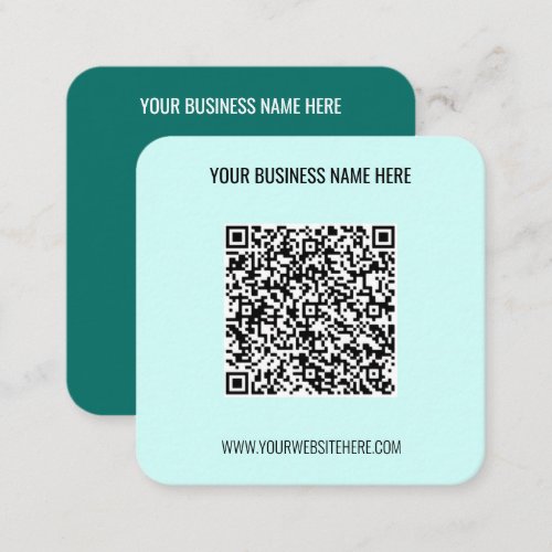 Your QR Code Scan Text Business Card Choose Colors