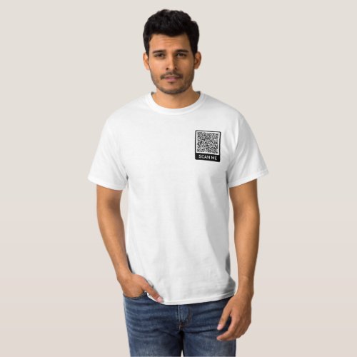 Your QR Code T_Shirt Scan Me Text Funny Gift