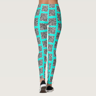 Your QR Code Teal Leggings or Choose Color