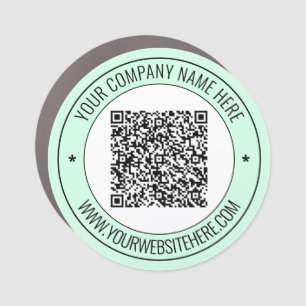 Your QR Code Text Business Promotional Car Magnet