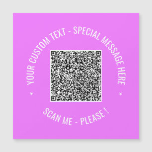 Your QR Code Text Magnetic Greeting Card Template
