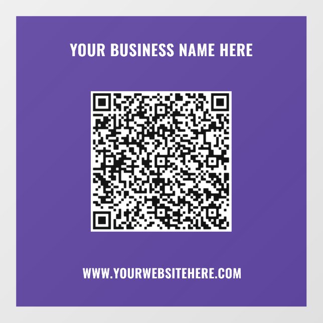 Your QR Code Text Promotional Floor Decal Template (Front)