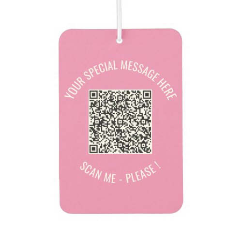 Your QR Code Your Special Message Air Freshener