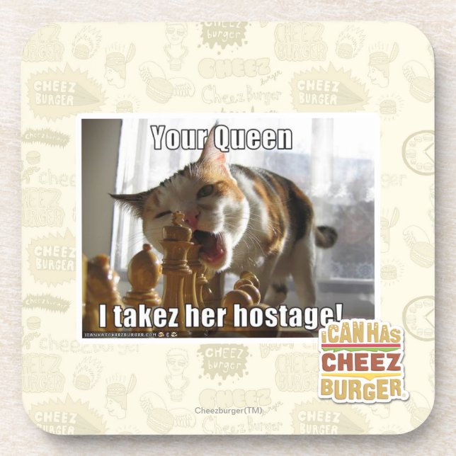 Your Queen, I takez her hostage Coaster (Front)