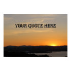 Your Quote Here Sunset Poster