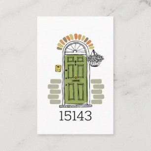 Your Realtor Name in Zip Code Marketing Business Card