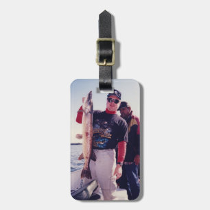 Your Record Fish Photo Luggage Tag