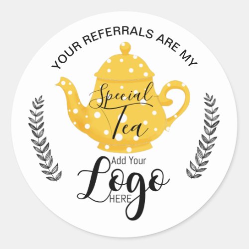 Your Referrals Are My Special _ Small Business Cl Classic Round Sticker