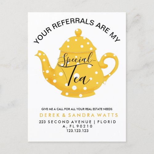 Your Referrals Are My âœSpecial _ Small Business Co Postcard