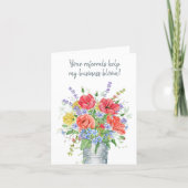 Your Referrals Help my Business Bloom Thank You Card (Front)