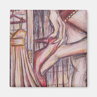 your ride is here, sketch magnet