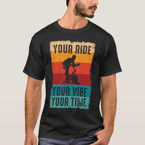 Your Ride Your Vibe Your Time Retro Bicycle Gym Sp T_Shirt