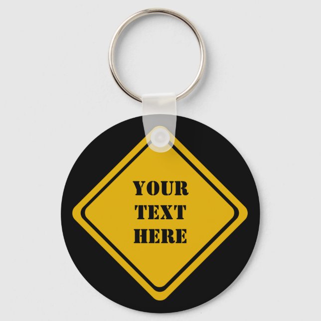 your road sign keychain (Front)