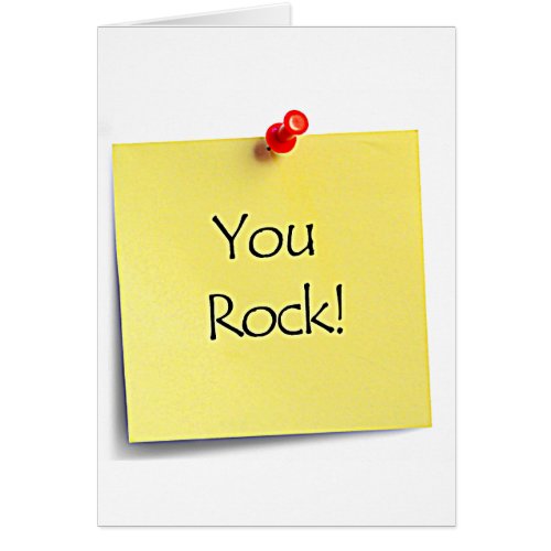 YOUR ROCK MY WORLD AWESOME LOVE CARD